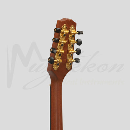 Traditional Irish Bouzouki 8 String Mahogany With Eq