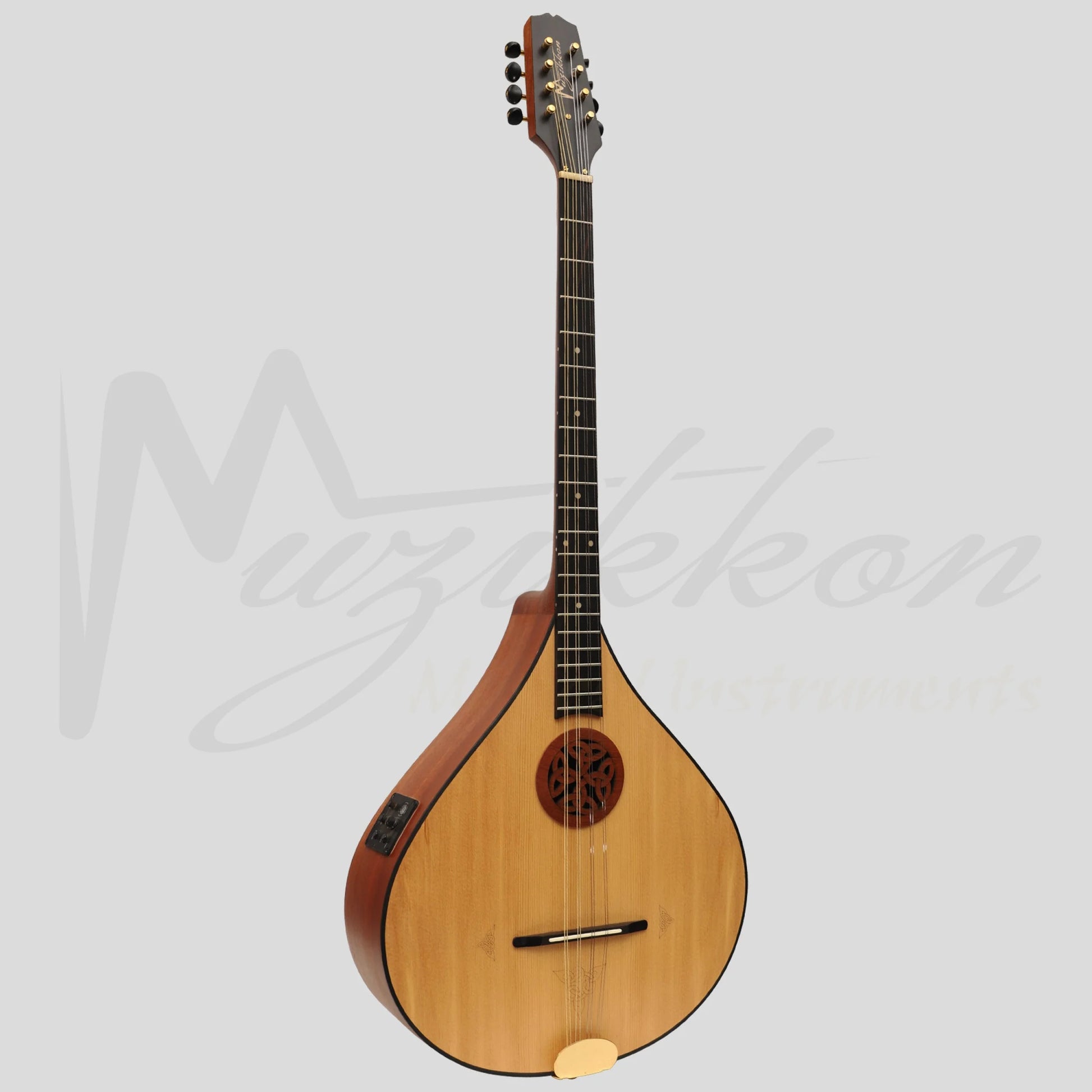 Traditional Irish Bouzouki 8 String Mahogany With Eq