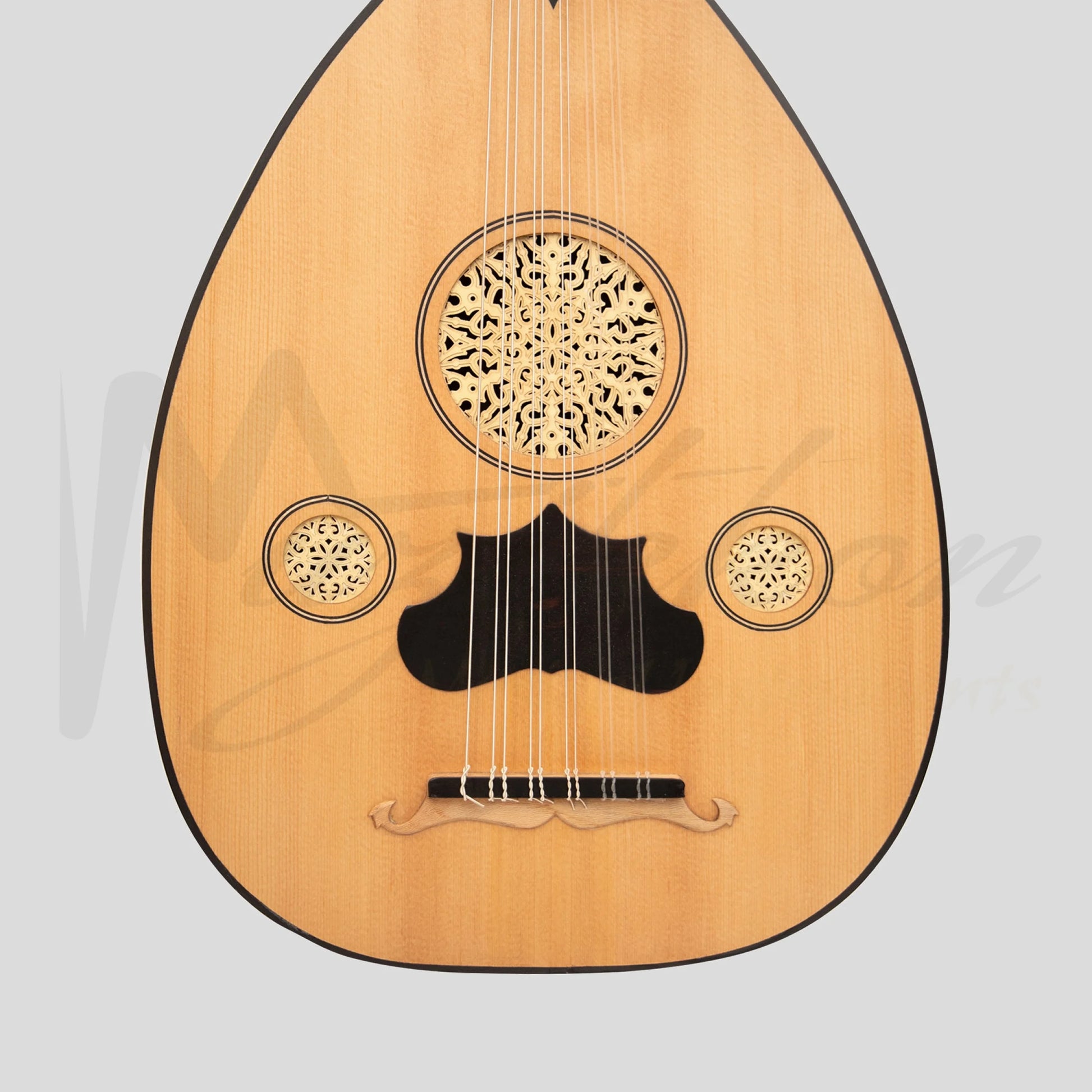 Turkish Oud 11 Strings Variegated Rosewood Lacewood