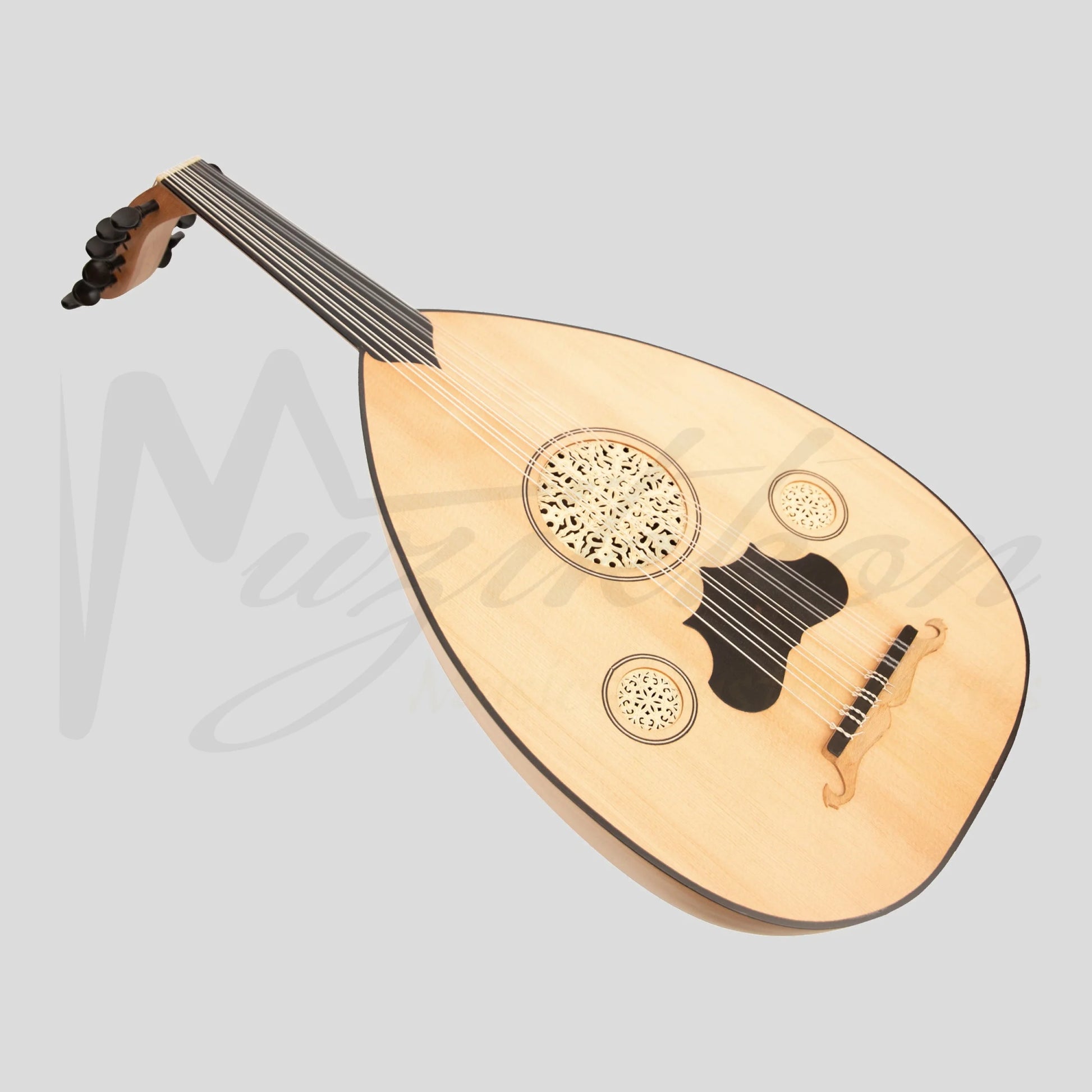 Turkish Oud 11 Strings Variegated Rosewood Lacewood