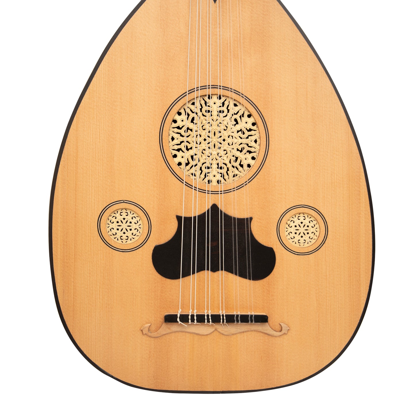 Turkish Oud, 11 Strings Variegated Rosewood Lacewood