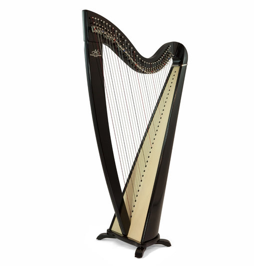 Camac Telenn Lever Harp, 34 Gut Strings in Black Muzikkon