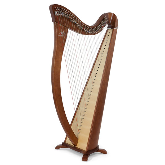 Camac Hermine Lever Harp, 34 Alliance Carbon Strings In Walnut
